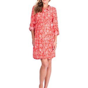 Seraphine Maternity Red Woven Dress - NWT